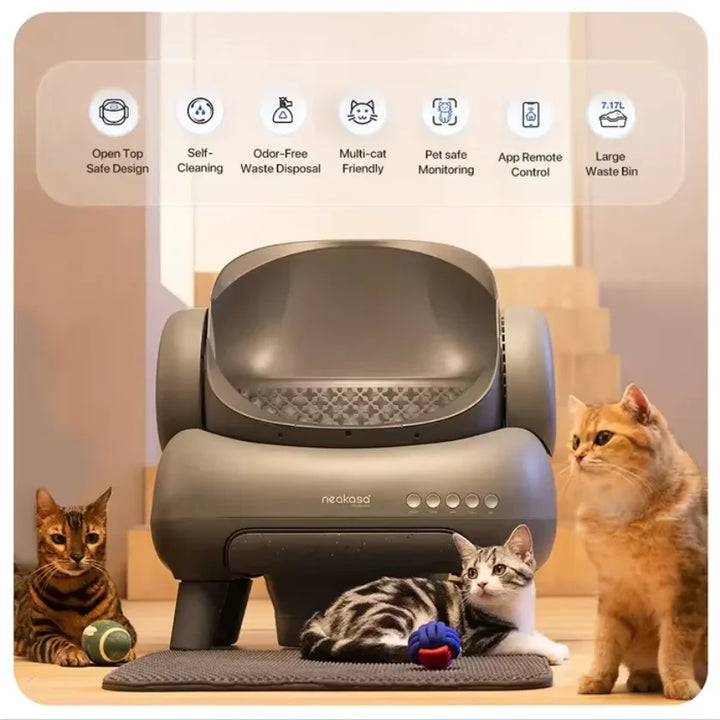 Global system with automatic cat litter, smart toilet, odorless